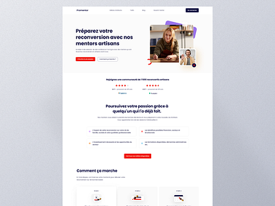 Promentor website homepage landing page ui ux website