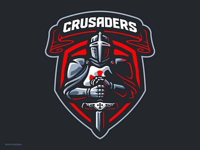 CRUSADERS branding crusaders logo design esportlogo esports esports gaming football logo game streaming gaming gaming logo gaminglogo illustration knight knight logo logo mascot mascot logo soccer logo streamer