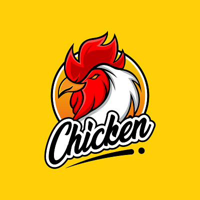 Restaurant Chicken Logo Design brand brand identity branding graphic design illustration logo mascot restaurant restaurant logo