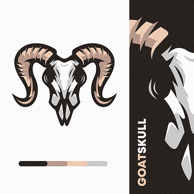 Goat Skull Illustration branding design detailed drawing esports logo goat goatskull illustration logo mascot mascota skull ui vector