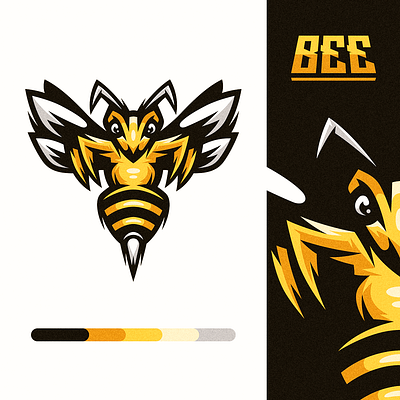 Bee Mascot Illustration bee design detailed drawing esports logo illustration logo mascot vector