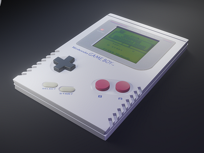 Gameboy 3d art blender c4d creative design game gameboy nintendo