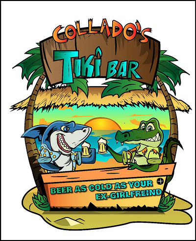 Tiki Tiki! concept art digital art illustration logo vector