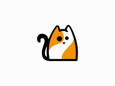 Cat Logo branding cartoon cat character cute design graphic design icon identity illustration kids kitty logo mark mascot pet simple symbol vector vet