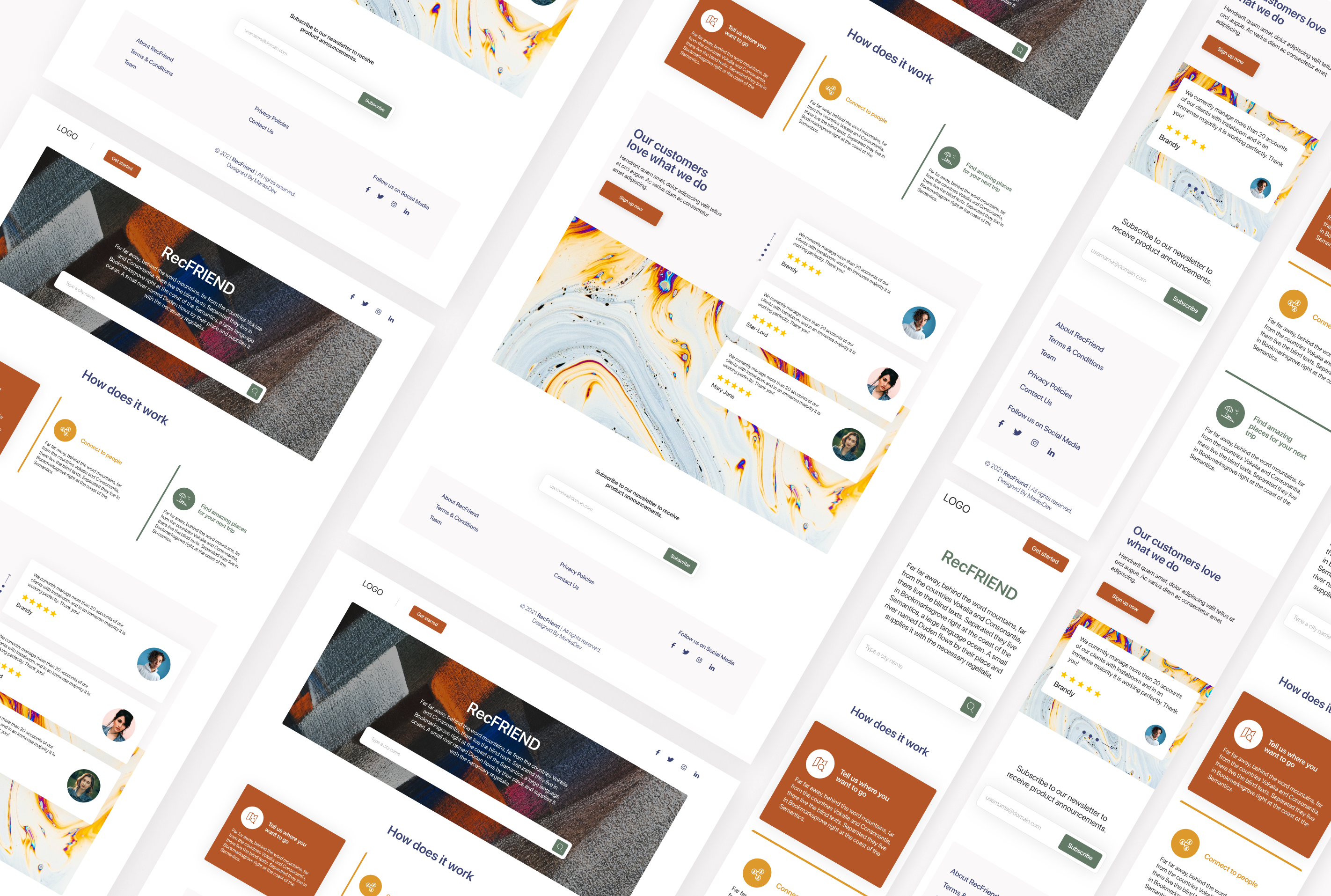 Example of Modern And Responsive Website Design