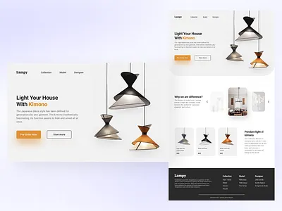 Landing Page - Lampy dailyui design ui ux web