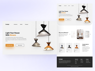 Landing Page - Lampy dailyui design ui ux web