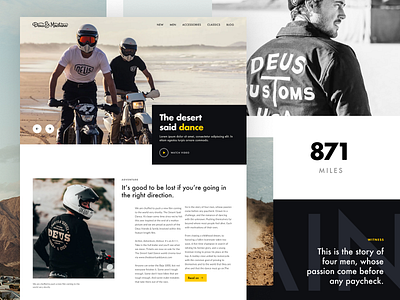 Deus Ex Machina concept adventure baja baja 1000 bike california desert design deus deusexmachina dirt bike ex explore helmet machina motorbike surf ui ux web website