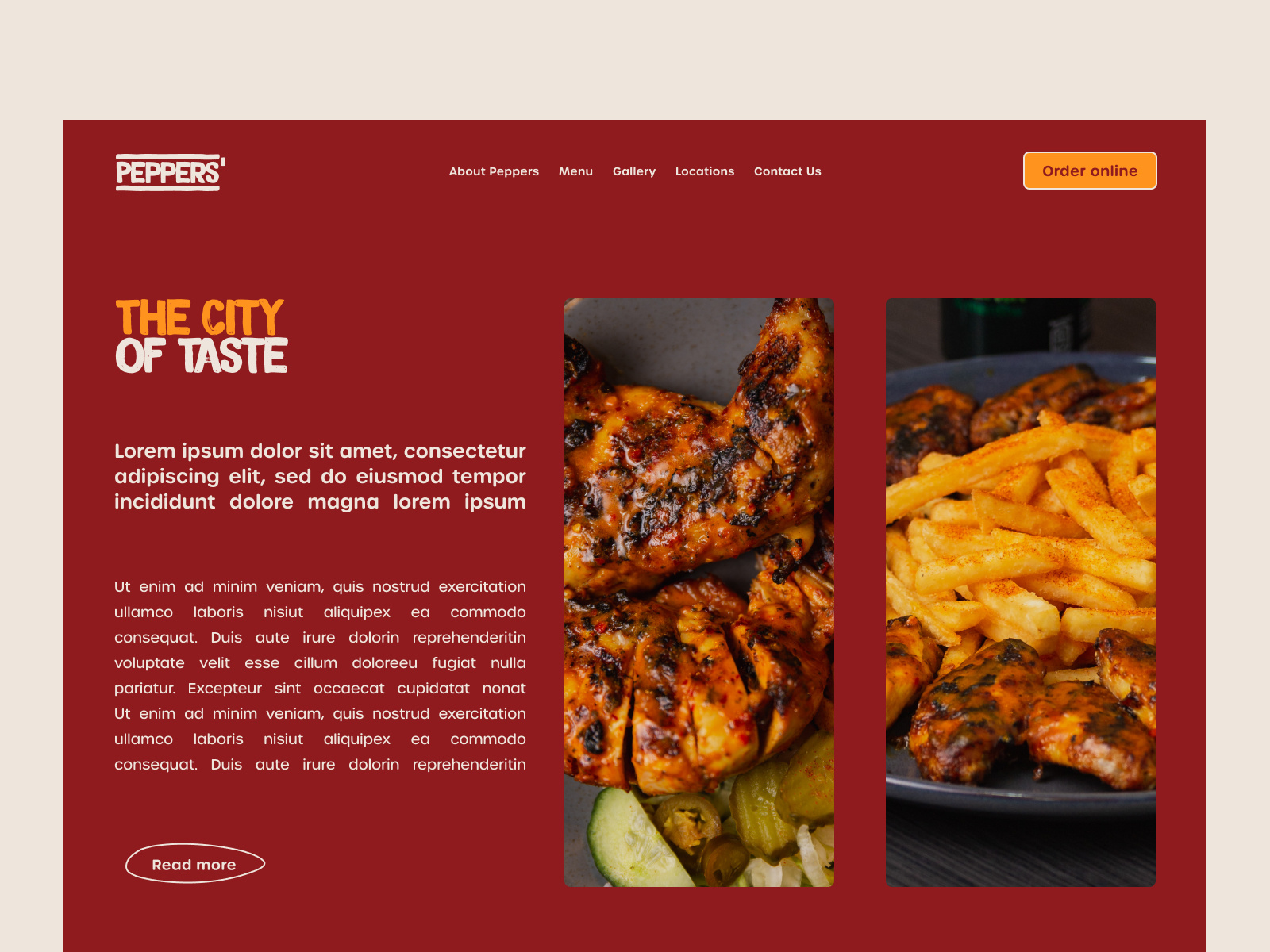 Peppers City Takeout by Matt S. on Dribbble