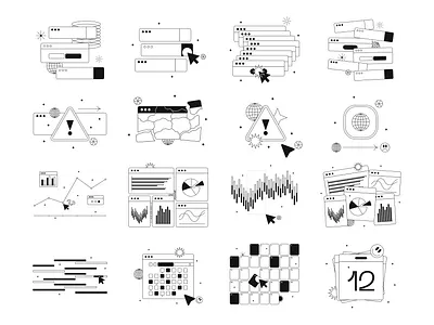 Tokyo Illustrations 🇯🇵 404 calendar chart design error graph illustration kapustin linear loading notification outline resources set timeline tokyo vector wawe