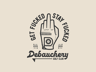 Debauchery Golf Club brand branding golf illustration