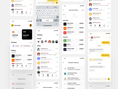 Trapay App animation app app design chatting design figma pay payment scan trandy ui uiux ux