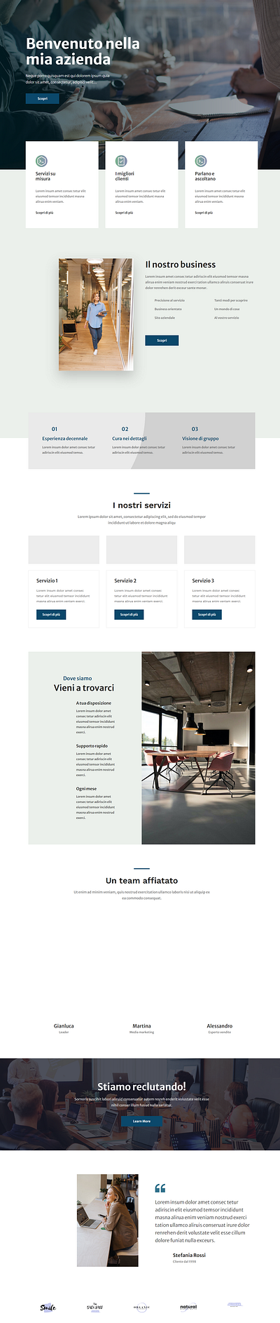 Italian Company Divi Layout branding design divi illustration logo web wordpress wordpress blog wordpress design