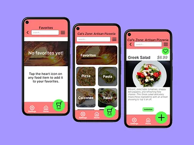 Daily UI 044 - Favorites dailyui dailyuichallenge design favorites food drink menu food order framer menu ui ux