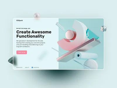 CGSpart Home Page Design banner banner design branding design illustration logo ui ui design web design website