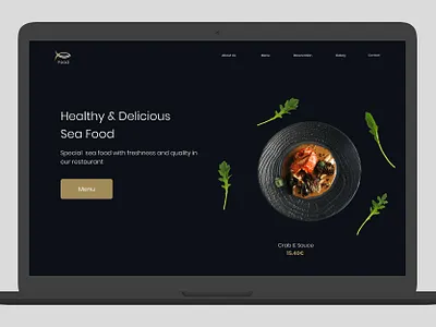 Restaurant Landing Page adobe illustrator adobe photoshop adobe xd booking design food landing page logo restaurant ui