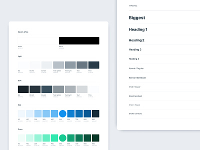 Web app Design System colors design design system ui web