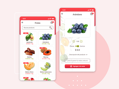 App Nena's Frutería Rediseño app ui uidesigner uiredesign uiuxdesign userinterfacedesign ux uxredesign uxui