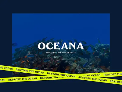 Oceana—rebranding exploration art direction branding design logo typography ui