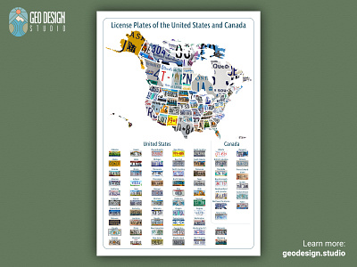 License plate designs canada design illustration illustrator license plate map art map design maps maps of the usa