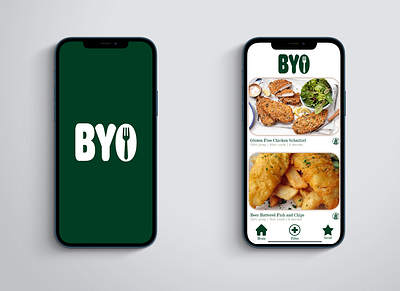 Bring Your Own Fork design logo ui ux