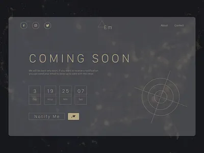 Coming Soon coming soon design ui ux web