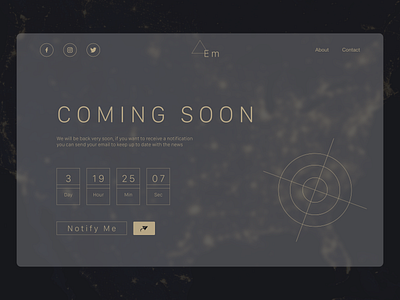 Coming Soon coming soon design ui ux web
