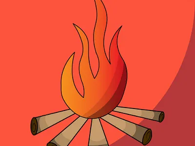 Bornfire logo 2d 2d branding graphic design illustration logo