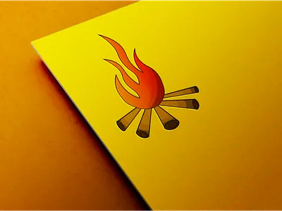 Bornfire logo mockup 3d 3d bornfire branding graphic design logo mockup