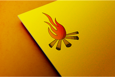 Bornfire logo mockup 3d 3d bornfire branding graphic design logo mockup