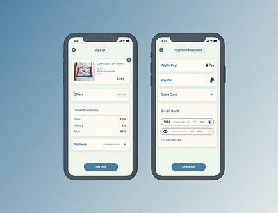 DailyUI 002 - Credit card check out app creditcard creditcard checkout dailyui shopping shopping app ui ux