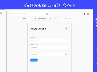 Blend - Custom audit forms audit forms color theory ui ux principles