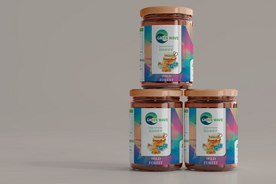 Green Wave Packing Design branding creative design illustration logo mock typography