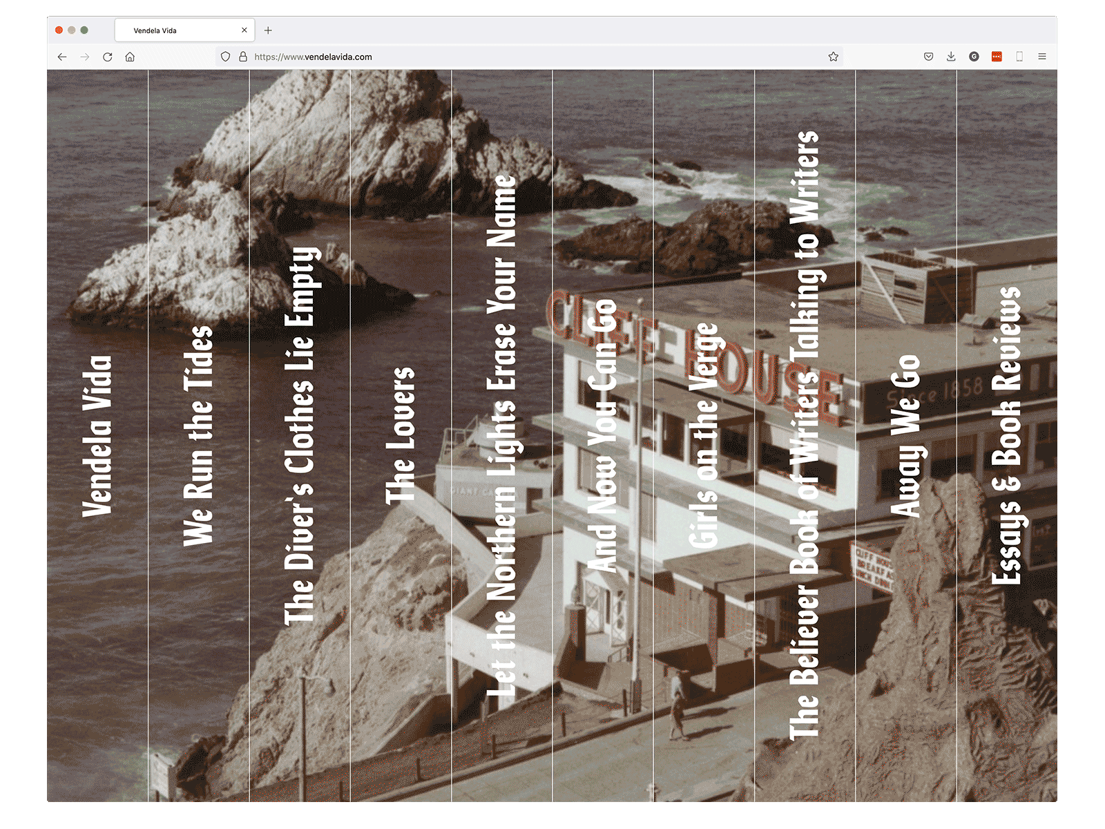 Website: Vendela Vida interaction design ui web design website