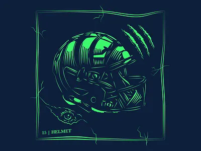 Day 15 | Helmet app bengals branding design drawing football helmet illustration logo typography ui ux vector