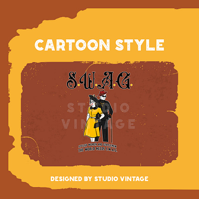 CUSTOME CARTOON LOGO affordable art design branding custom logo design graphic design illustration logo logo retro logo vintage retro ui ux vector vintage vintage logo