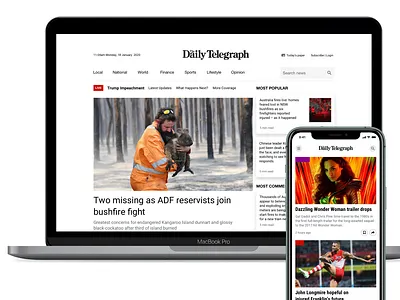 Daily Telegraph redesign