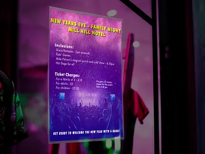 NYE Party Poster dance design disco fun lights party photoshop poster