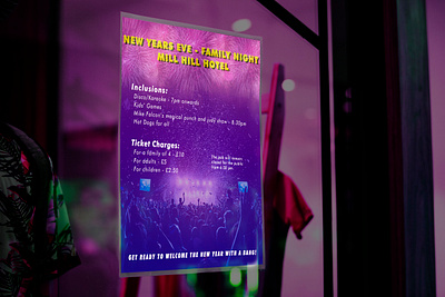 NYE Party Poster dance design disco fun lights party photoshop poster