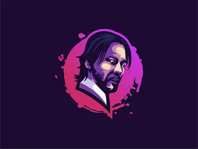 Keanu Reeves 3d animation brand branding design emblem forsale graphic design illustration keanu reeves logo motion graphics sport ui vector