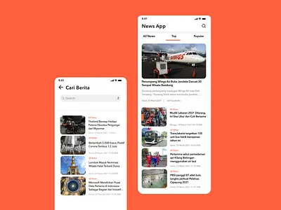 News App app design ui ux