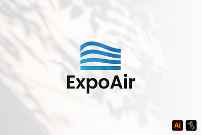 Expo Air Template air branding business name design expo air graphic design headfonts identity illustration instagram logo logo logo template media professional vector