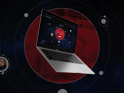 ROSCOSMOS template promo web art best cool design template ui ux