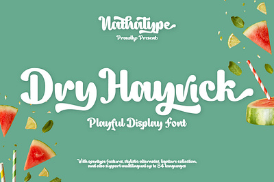 Dry Hayrick - Display Font branding design font fonts logo logotype typeface typography