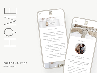 Hōme Mobile Mockup app branding design logo typography