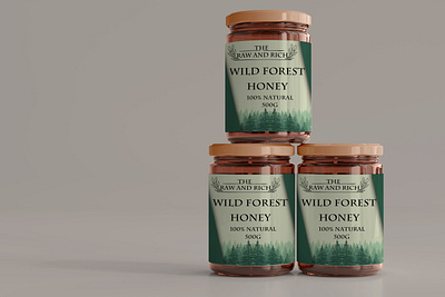 The Raw & Rich Bottle Design branding creative design illustration typography vector