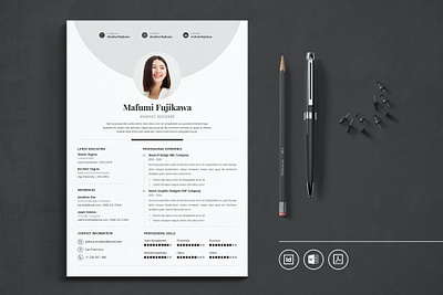 Professional CV Resume Indesign Template clean clean resume cover letter cv design cv template design doc illustration job minimal modern professional professional clean professional cv professional resume resume resume design resume template simple work