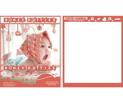 HONEY KUTTIES Cloth Packing Design branding creative design illustration typography