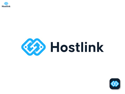 Hostlink logo design | software company logo abstract app icon brand identity branding business company logo design ecommerce h logo host letter logo logodesign logodesigner logos modern logo software company startup symbol tech technology vector