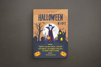 Halloween Party Flyer catalog clean design flyer poster flyer set ghost halloween halloween flyer halloween party horror indesign magazine night october poster set print printable pumpkin scary template